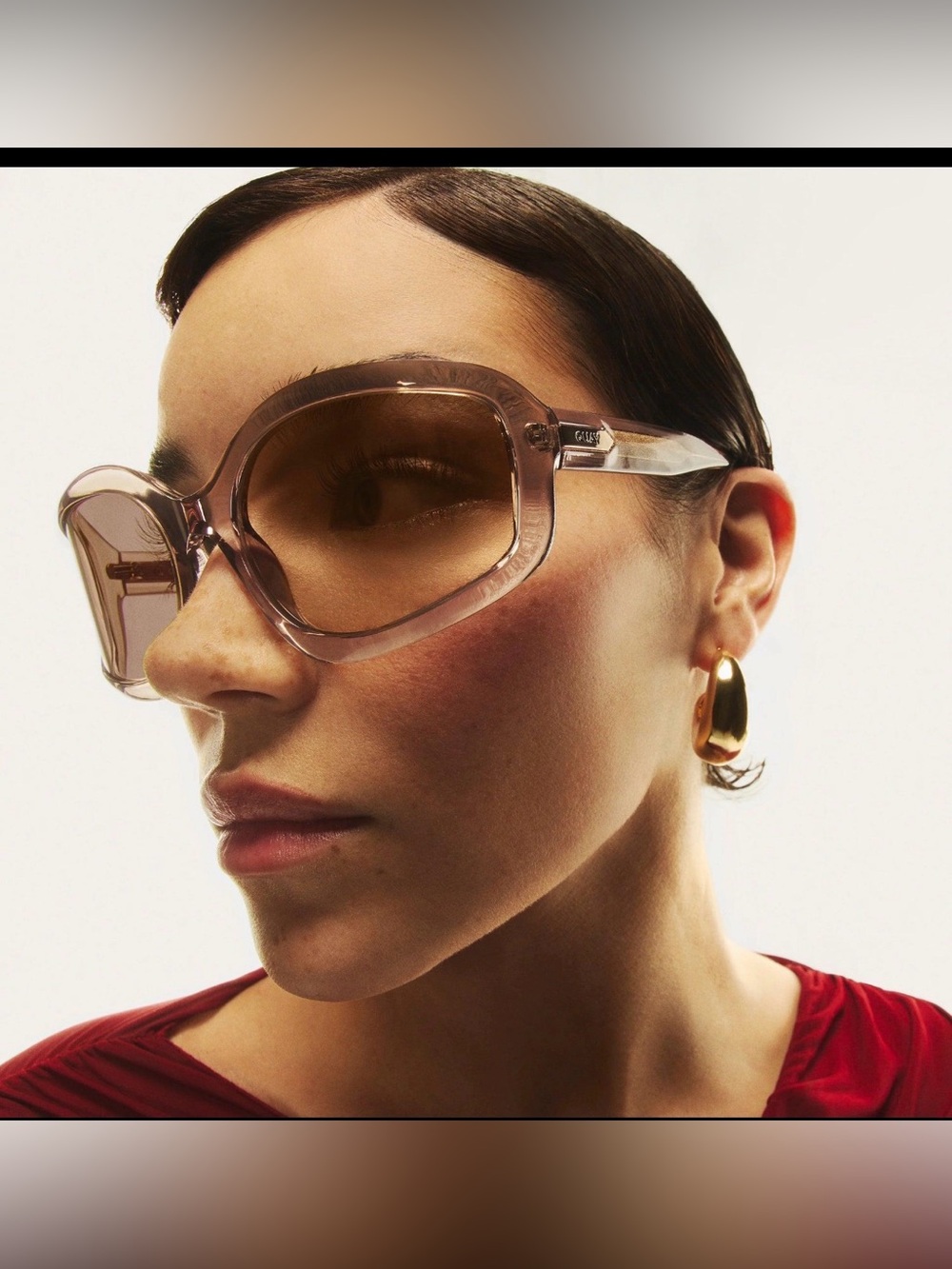 QUAY Current Mood Doe/Tan Oversized Sunglasses